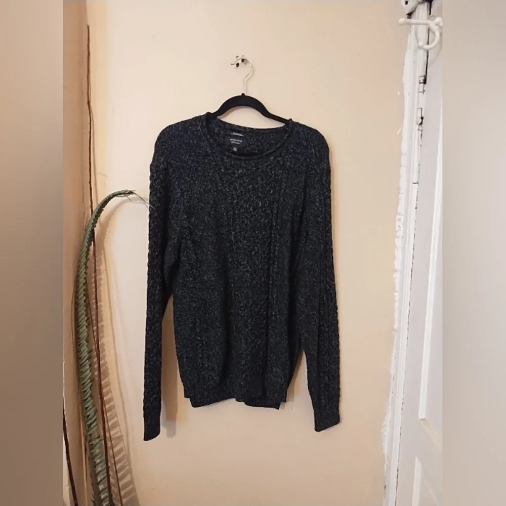 Nordstrom men's shirt gray cotton/cashmere blend crew neck sweater‎ size large